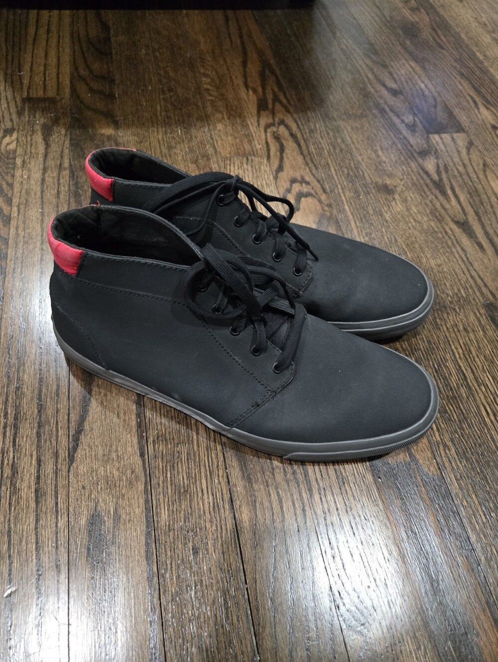 Shoes For Crews High Top Slip Resistant Black Red Sneakers Mens Size 13
